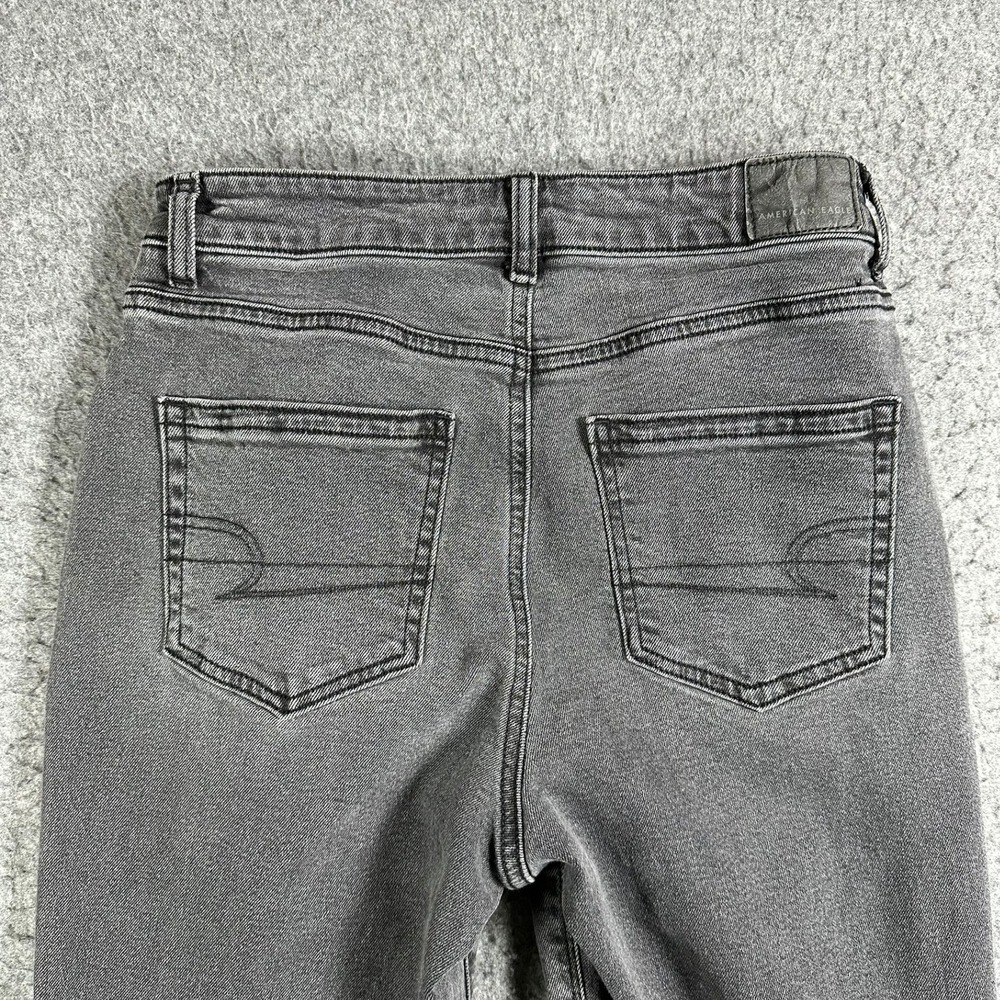 American Eagle Outfitters Womens Size 4 Gray High Rise Skinny Stretch Jeans - Picture 7 of 8